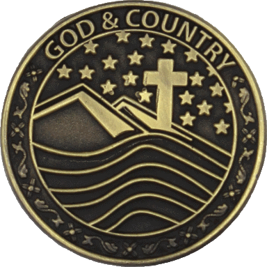 God and My Country medal